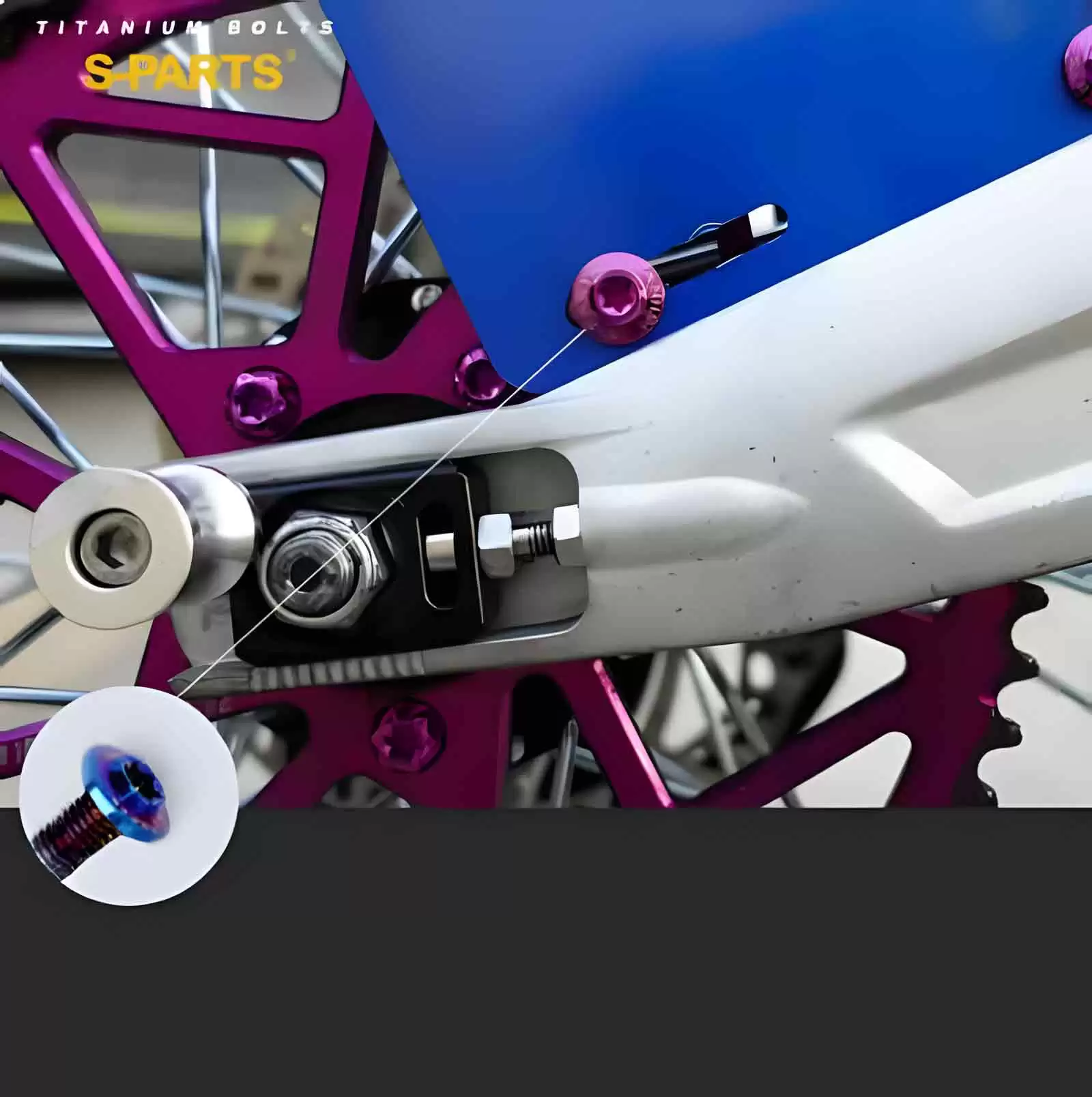 Titanium Full Body Kits with Chain Guard Screws for Surron, Talaria, Eridepro, 79Bike | ArbinPowerSport